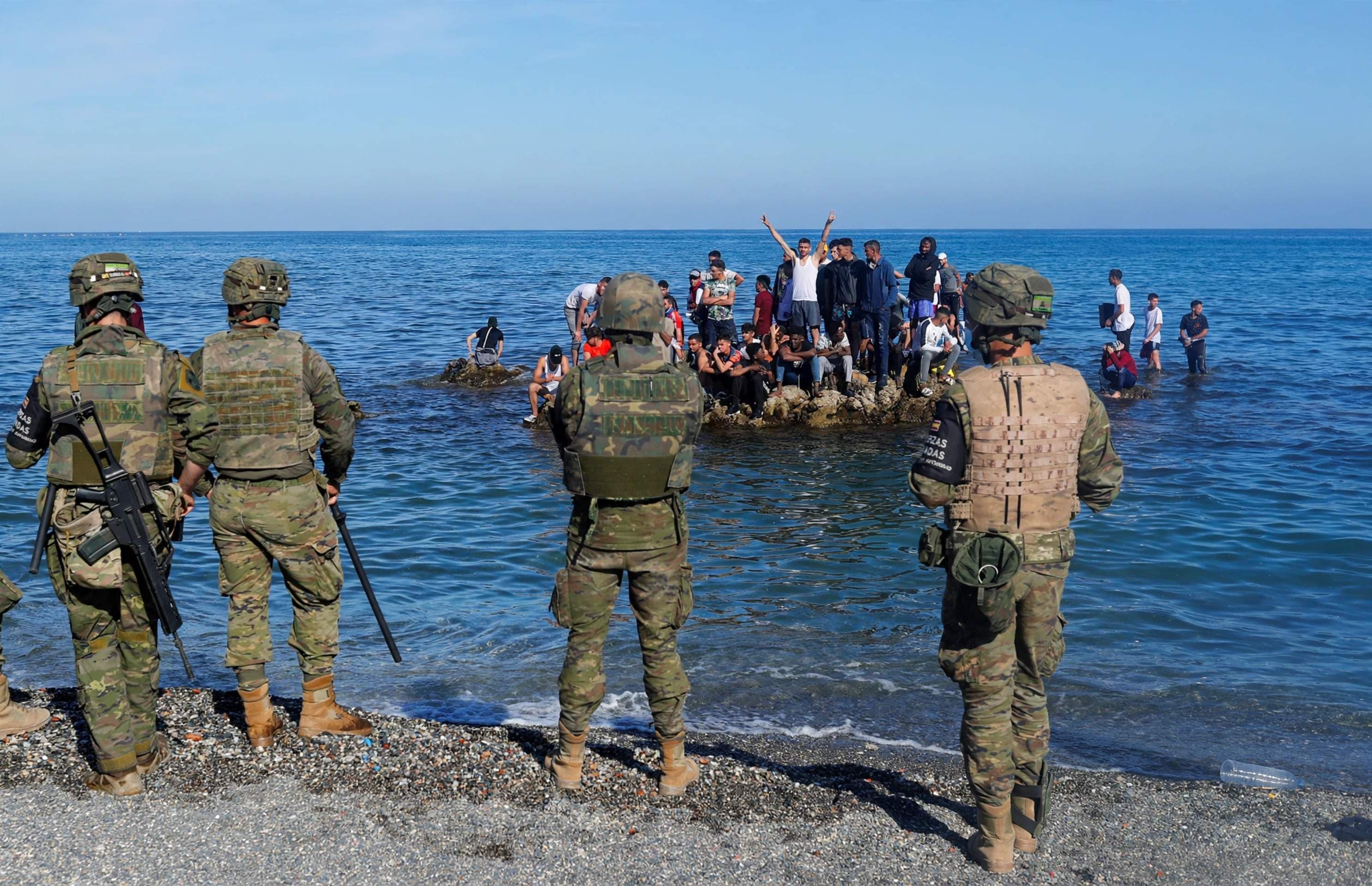 Chaos in Ceuta — Spain Sends Troops as Thousands Swim in from Morocco