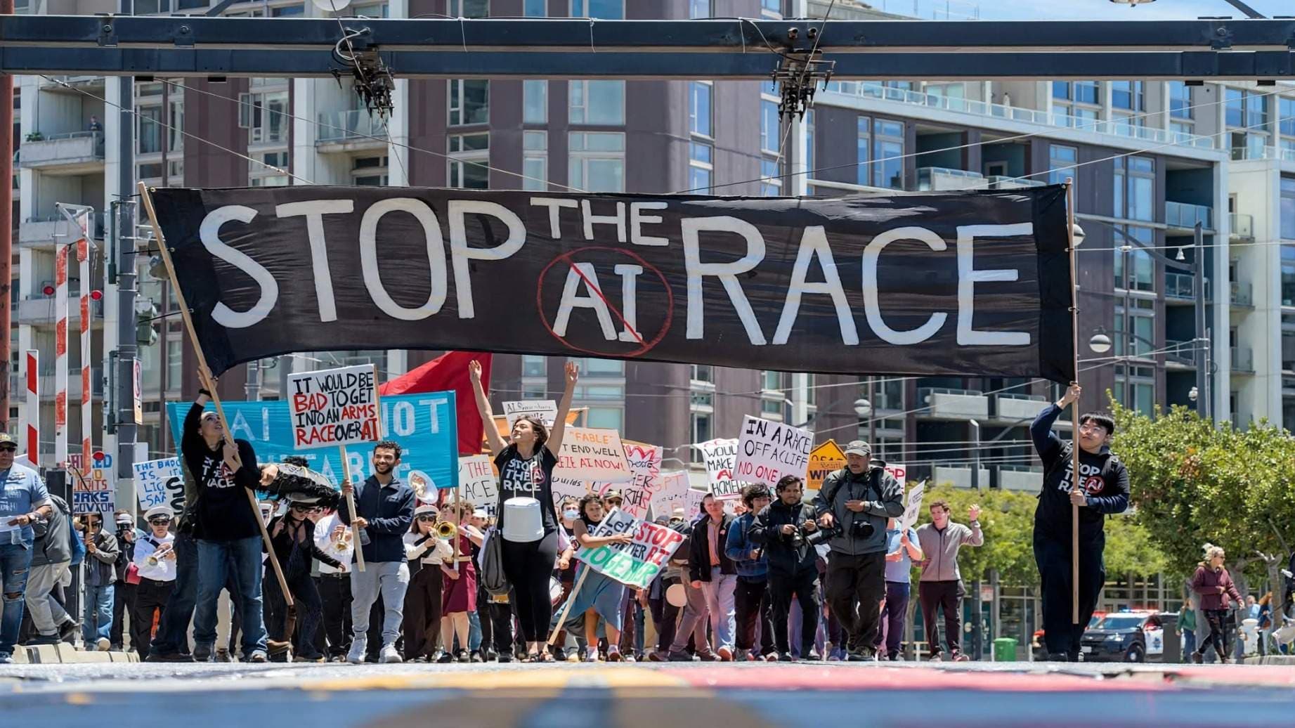 San Francisco Protesters Urge OpenAI and Anthropic to Halt AI Race